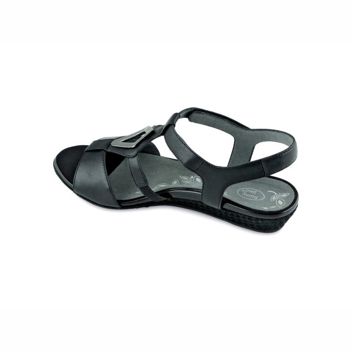 Kassidy Black Sandal  by homyped 