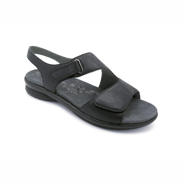 Nora Black Sandal by homyped